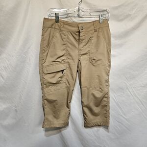 COLUMBIA Women's Beige Shorts Size 6 OMNI SHIELD ADVANCED REPELLENCY 18L